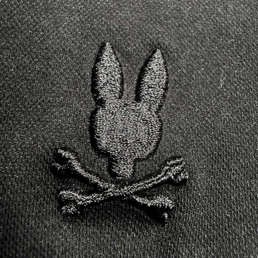 Psycho Bunny Polo Shirt Men's M (5) Black Pima Cotton Modal Preppy Golf Luxury - Picture 3 of 6